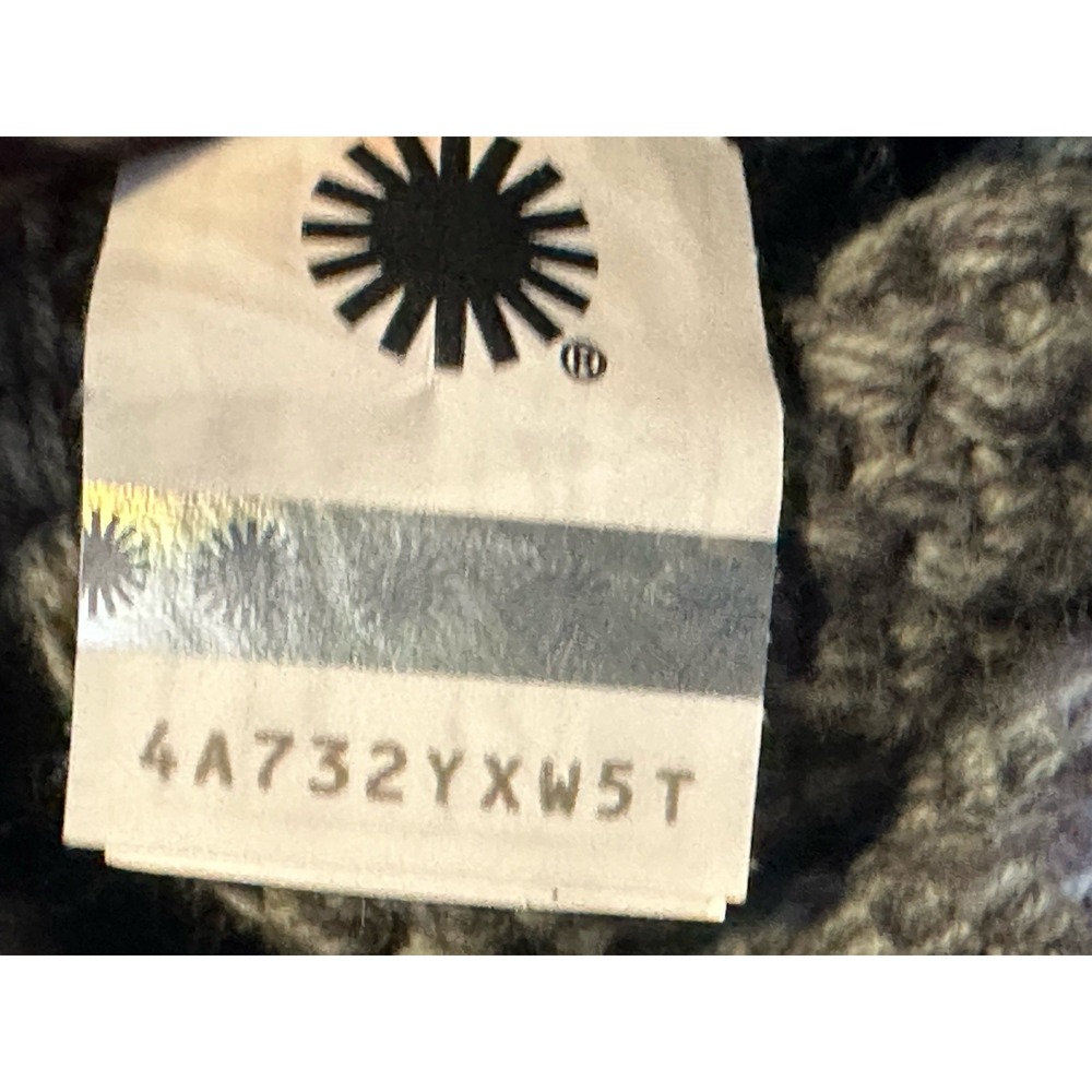 New UGG Australia Purl Cardy Knit Winter Boots UGGPURE Womens's US 6 EU 37 Gray - Picture 13 of 13